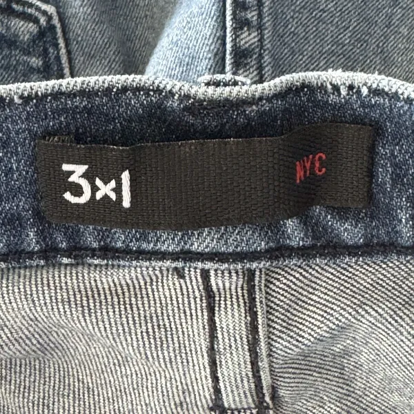 3x1 NYC SZ 27 Shelter Cut-Off Liberty Jean Shorts Button-Fly Frayed Distressed - Image 5