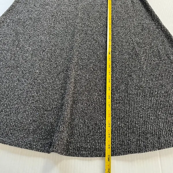 Old Navy Sz L Stretch Marled Pullover Flare Swing‎ Midi Dress Long Flare Sleeve - Image 7