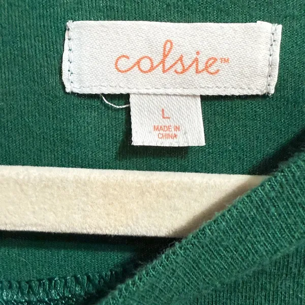 Colsie Womens Green Aspen Ski‎ Club Cropped Graphic Tee Sz L - Image 3