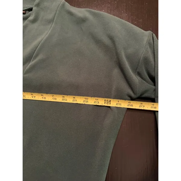 Coco + Carmen Womens Forest Green Quarter Zip Fleece‎ Pullover Sweatshirt L/XL - Image 4