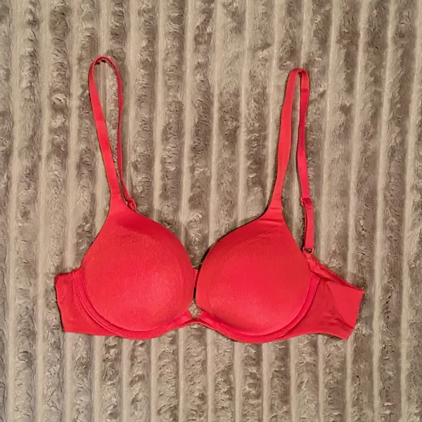 Victoria's Secret Coral Pink Push-Up Padded Underwire Bra 34B‎ 360070-2 - Image 2