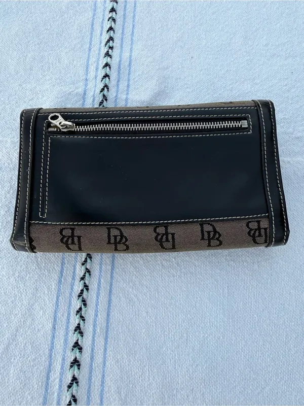 Dooney & Bourke Vintage DB Monogram Tote 3pc Set Bag Wallet Coin Purse Y2K Chic! - Image 7
