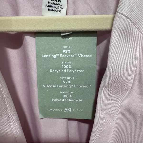 H&M Soft Pink Women's Suit Jacket - Image 3