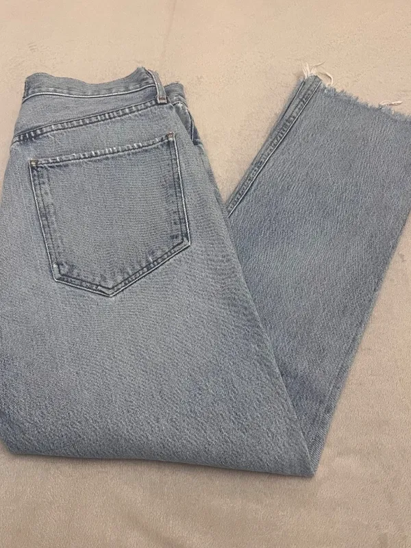 AGOLDE Los Angeles Premium Jeans – Size 30, Straight Leg with Raw Hem - Image 7