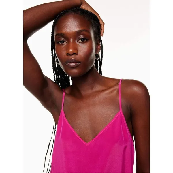 ✨Aritzia Wilfred Silk V-neck Pink Sz XXS Camisole✨ - Image 3