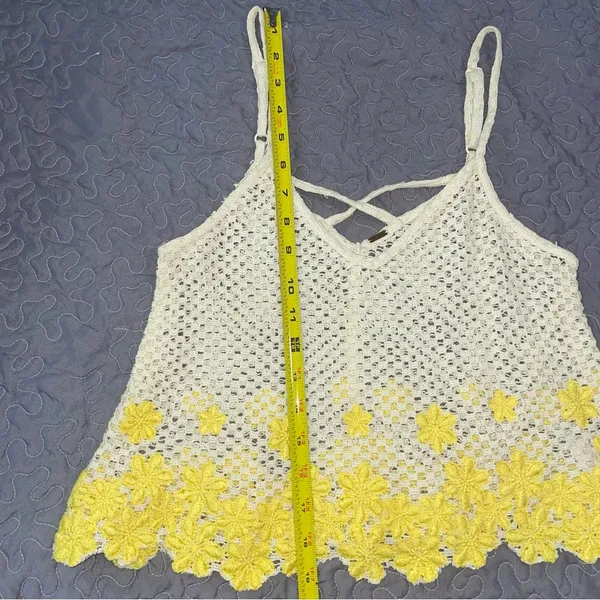 Free People Boho Floral Crochet Top - Image 6
