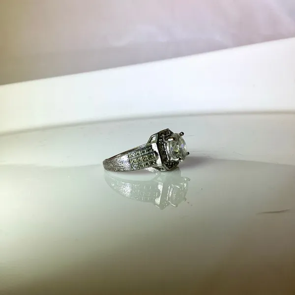 Crystal Statement Ring Silver - Image 6