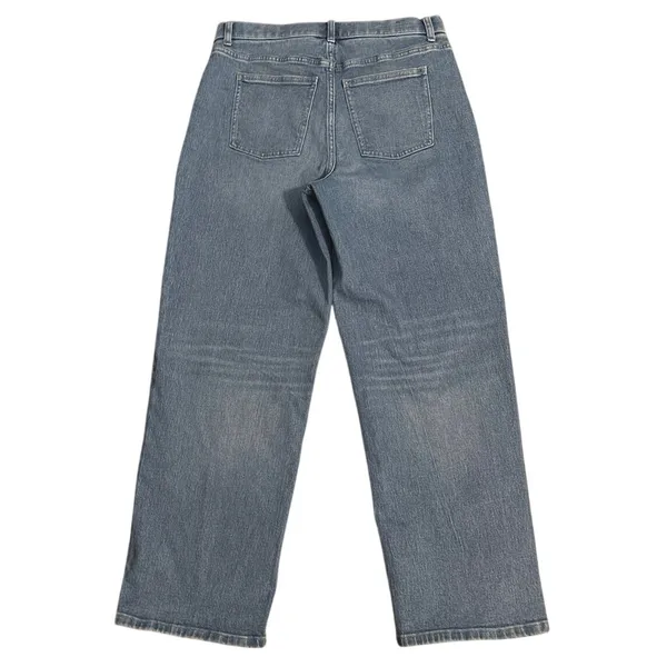 SPANX SPANXshape Size L Authentic 360 90s High Rise Straight Leg Denim Jeans - Image 4