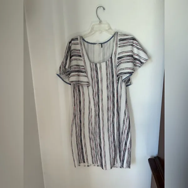 Anthro Akemi + Kin Striped Knit Dress Small Multicolor Scoop Neck - Image 5