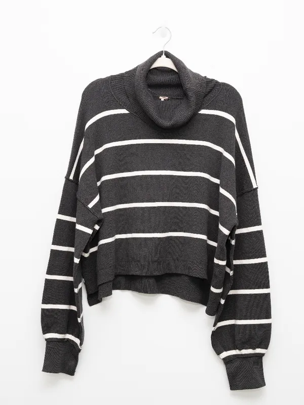 Free People - Paulie Striped Turtleneck Sweater - Image 2