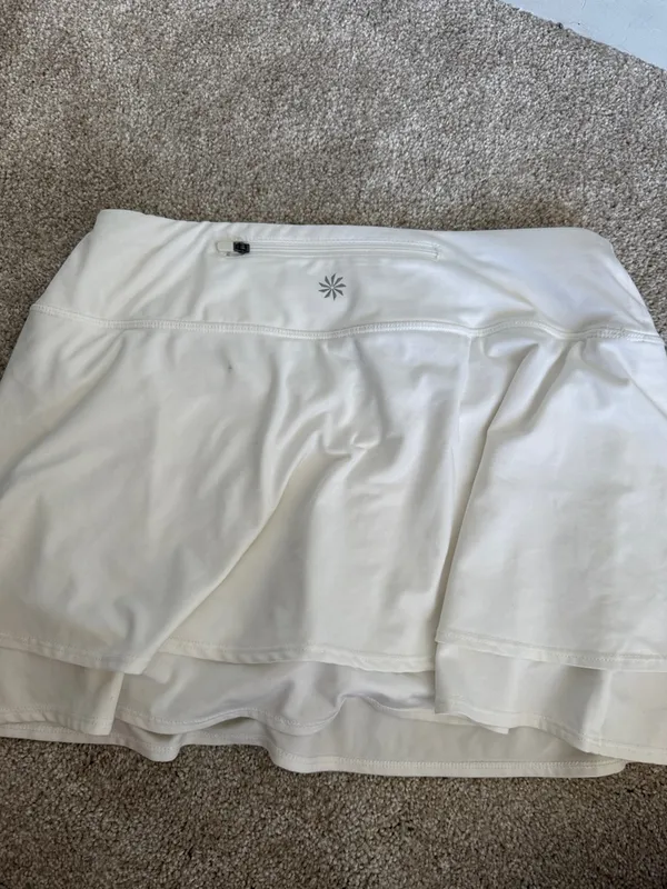 Athleta White Athletic layered mini Skort with Built-In Shorts - Image 5