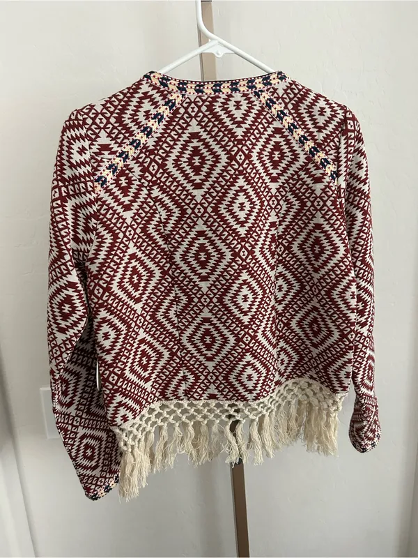 Anthropologie Tularosa Santa Fe Embroidered Ikat Jacket Blazer NWT Size Medium - Image 5