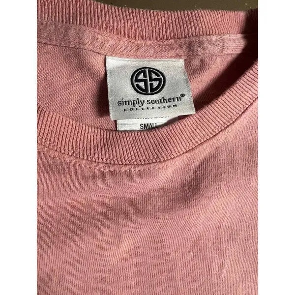 Simply Southern Women Small Pink Southern Tie That Binds Us Graphic‎ T-Shirt - Image 7