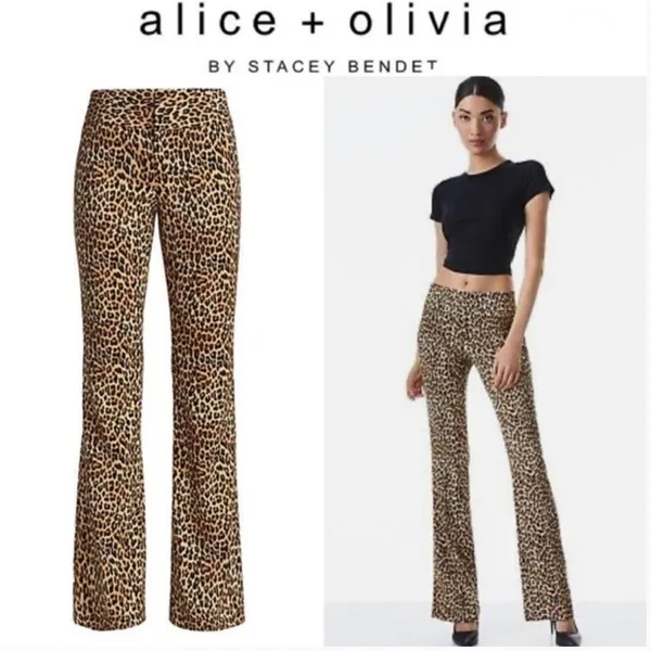 Alice And Olivia Leopard Pants - Image 2