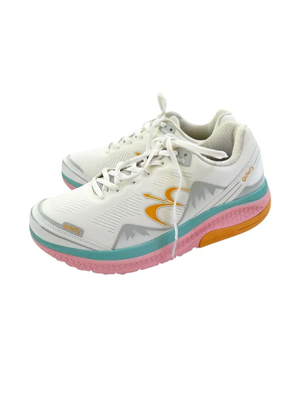 NEW GDEFY Women’s Mighty Walk Athletic Shoes Sneakers White Pink Size 10.5 - Image 6