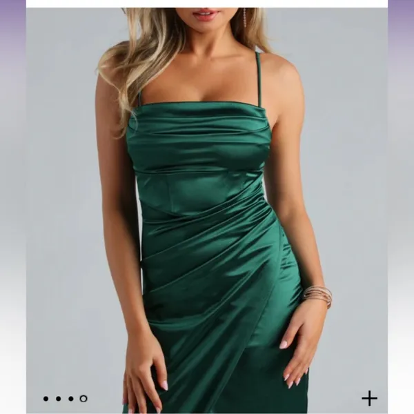 🆕 Windsor Women’s Green Spaghetti Dress Size S - Image 12