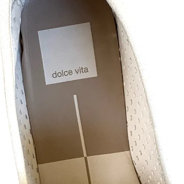 Like New Dolce Vita Leather Malila Loafers Ivory Size 7.5 - Image 4