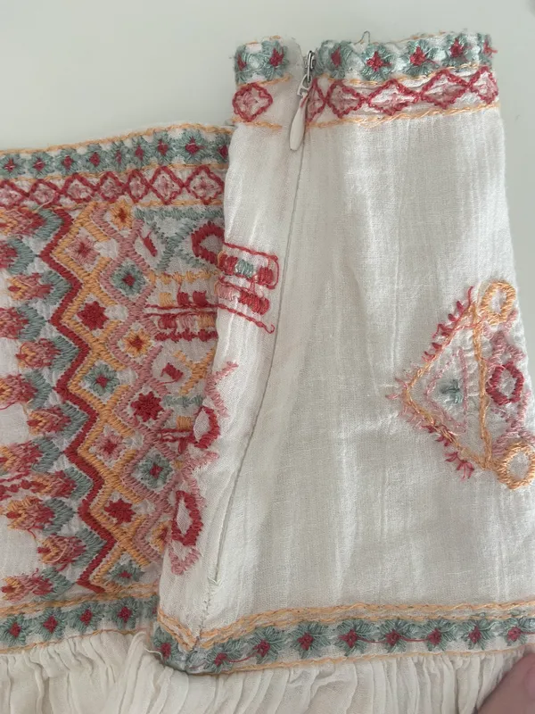 ZARA Embroidered Skirt - Image 3