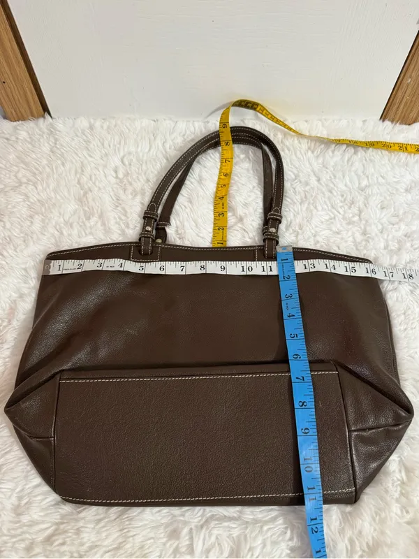 Dooney & Bourke Chocolate Brown Leather Shoulder Tote - Image 13