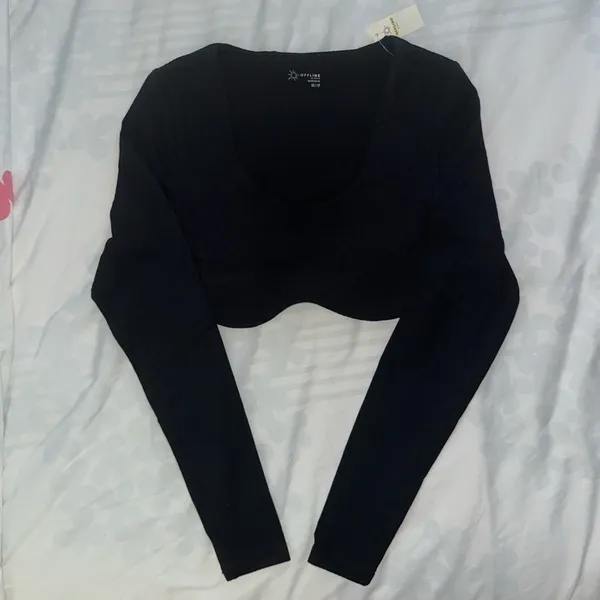 Aerie Offline Cropped Long Sleeve Top - Image 4