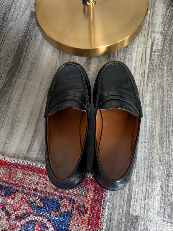Steve Madden Black Loafers Leather - Image 4