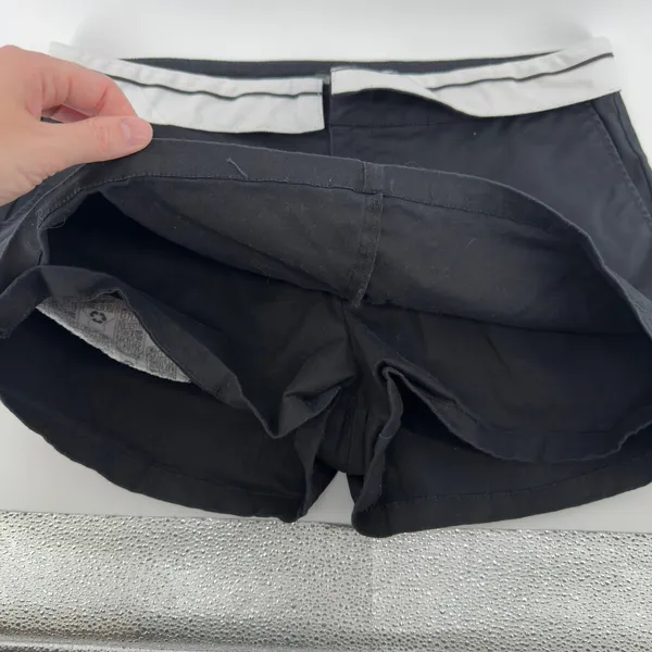 Wild Fable White Trim Black Mini Skort Women 16 Pockets‎ Skirt High Rise Y2K - Image 3
