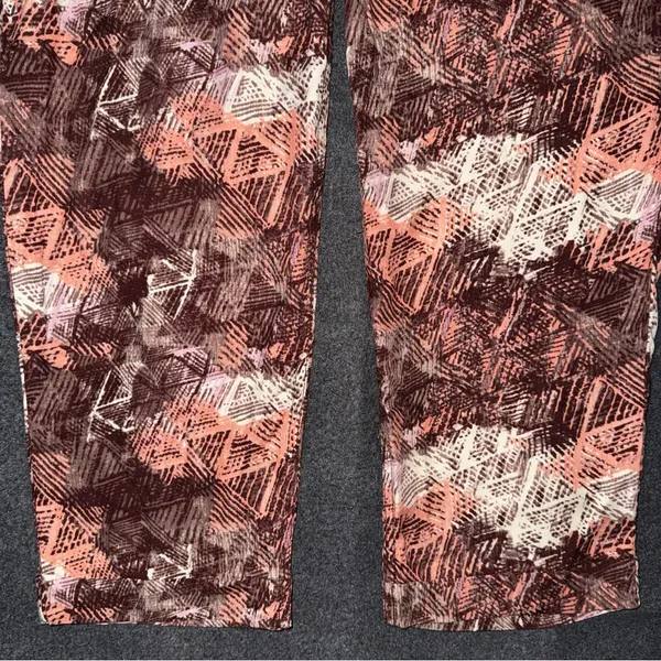 NWT Rewash Paperbag Waist Jogger Pants Abstract Print Belted High Rise Sz Large - Image 6