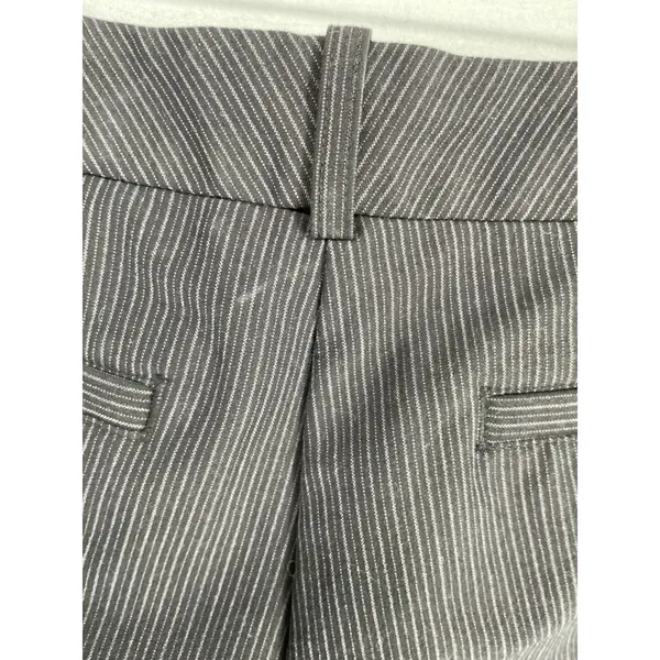 Worthington Womens Dress Pants Gray Pinstripe Curvy Fit Petite 4P - Image 5