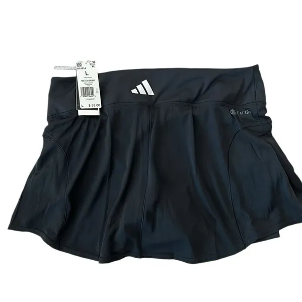 ADIDAS TENNIS MATCH SKIRT, Black, Size Large, NWT - Image 2