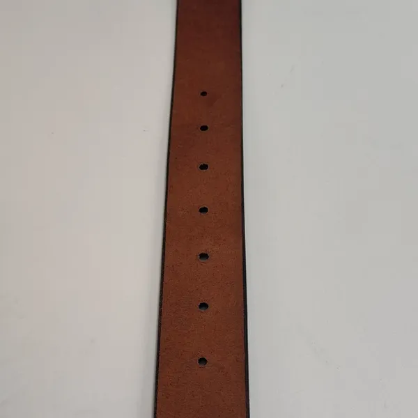 American Bison Leather Belt Medium 35 Brown Pink Rhinestone Western NWT - Image 11