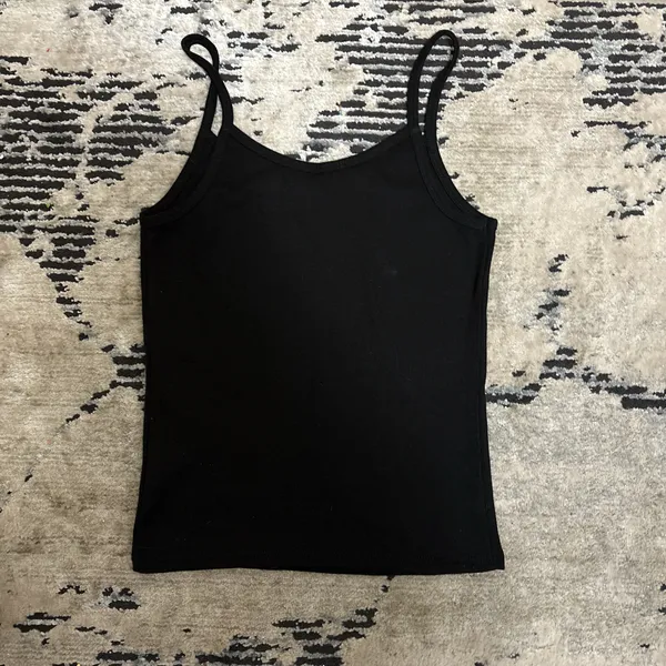 Hibiscus flower hand drawn and bleach on tank top is good quality and i can do any size and color! - Image 2