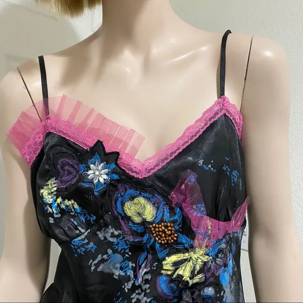 JACK by BB Dakota Painted Slip Top M - Image 4
