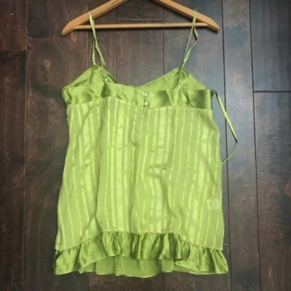 BCBGMaxAzria runway silk camisole green M - Image 8