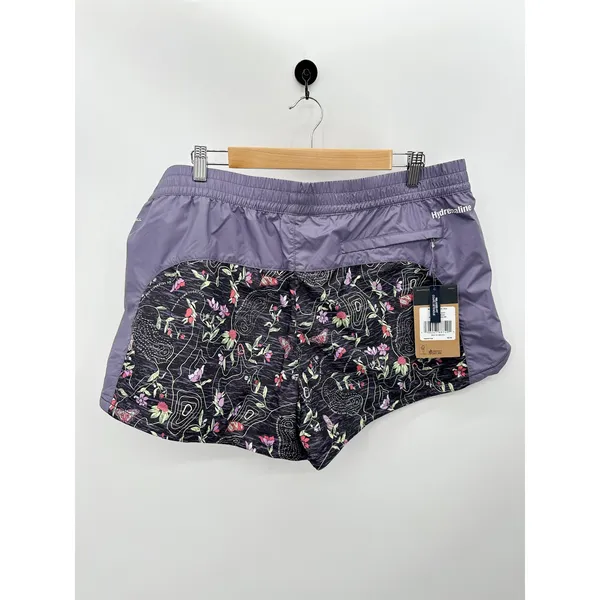 The North Face Shorts Women‎ XL NWT Black Purple IWD Print Hydrenaline 2.75" - Image 2
