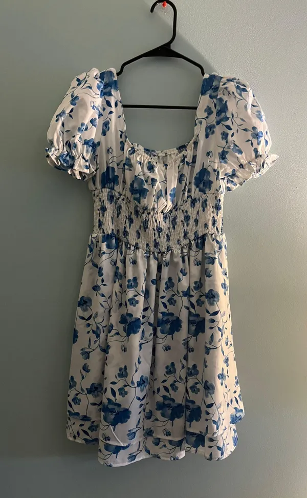 Ruffle Flower Dress Multi Size M - Image 3