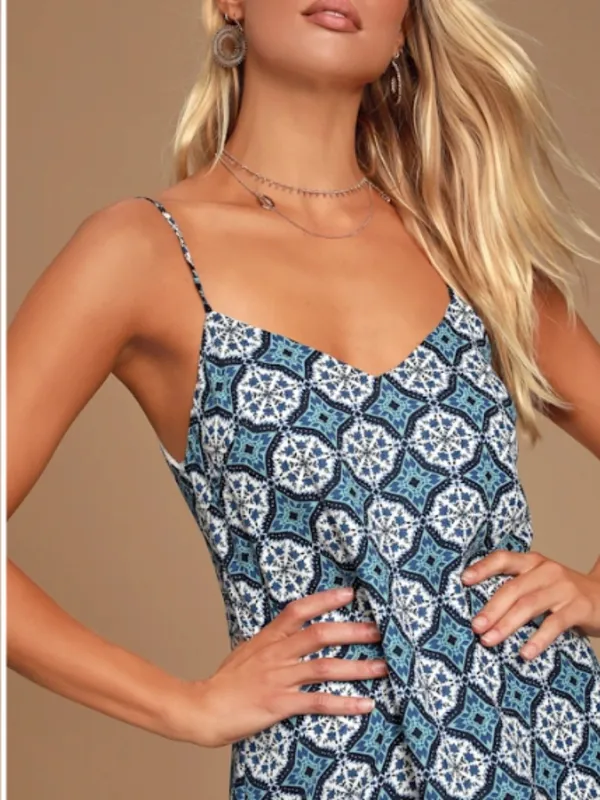 LULUS Flirty Vacation Resort Wear Casual Date Night Brunch Picnic Shift Dress - Image 5