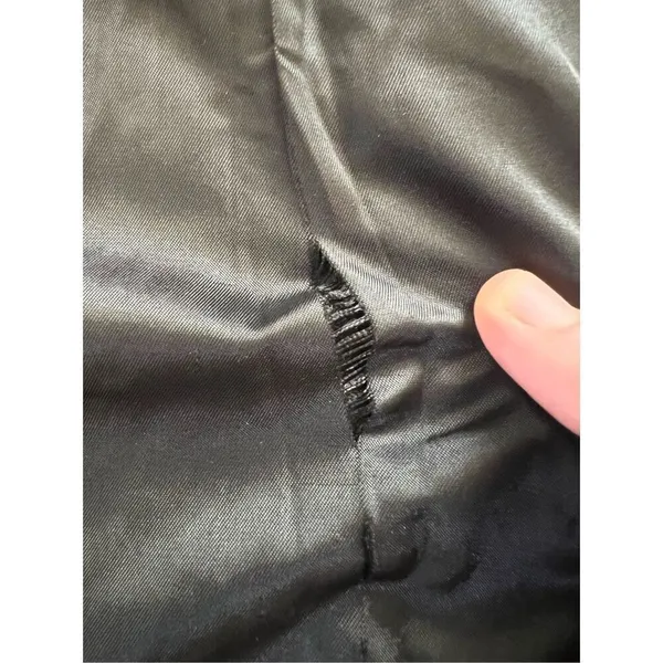Vintage Bechamel Black Genuine Leather Coat Women's Medium - Image 10