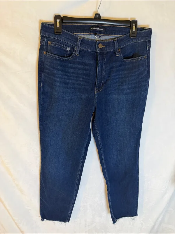 Calvin Klein Indigo Ankle Crop Slim Jeans - Image 3