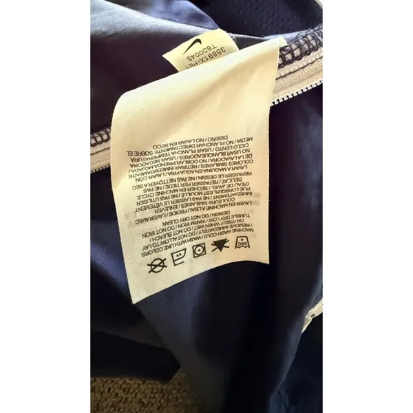 Nike Penn State Nittany Lions Adult Medium Navy Full Zip Windbreaker Jacket - Image 6