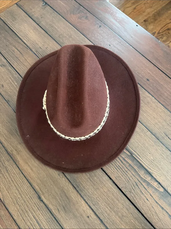 Bollman Brown Felt Western Cowboy Hat Size 7 1/2 - Image 2