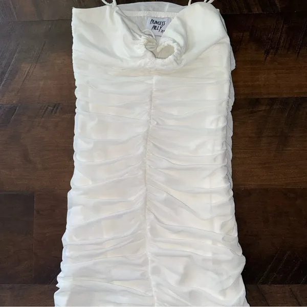 White Princess Polly Mini Dress - Image 6