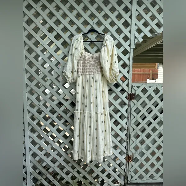Free people Dahlia Embroidered Maxi Dress - Image 4