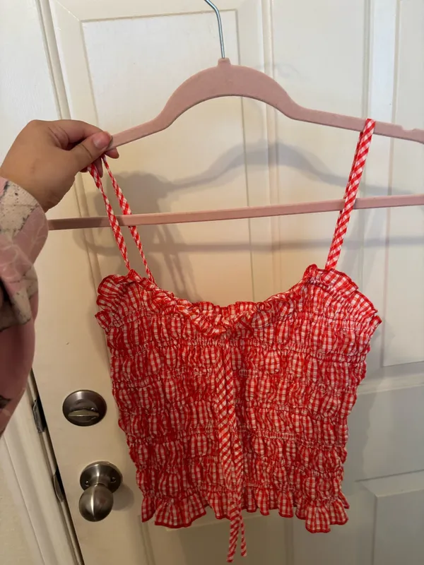 Red Gingham Top Boutique - Image 4