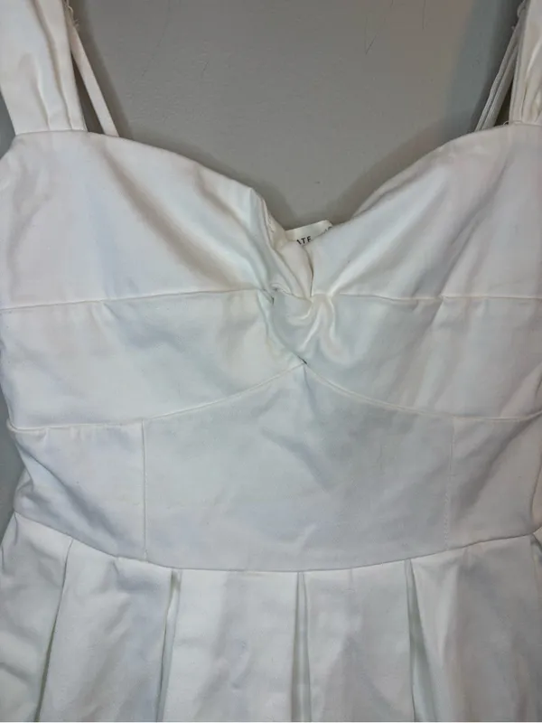 Altar’d State Ivory Fit & Flare Mini Dress NWT XXS Smocked Back - Image 9