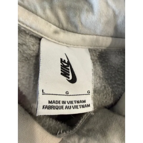 Nike Be True Tie Dye Hoodie Pink Blue Grey‎ Rainbow Swoosh Fleece Sweatshirt L - Image 5