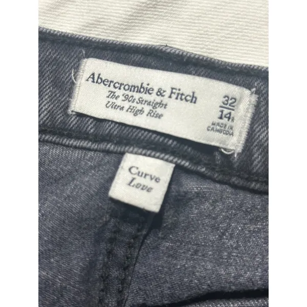 Abercrombie & Fitch The 90s Straight Curve Love Ultra High Rise Jeans 32/14R - Image 5