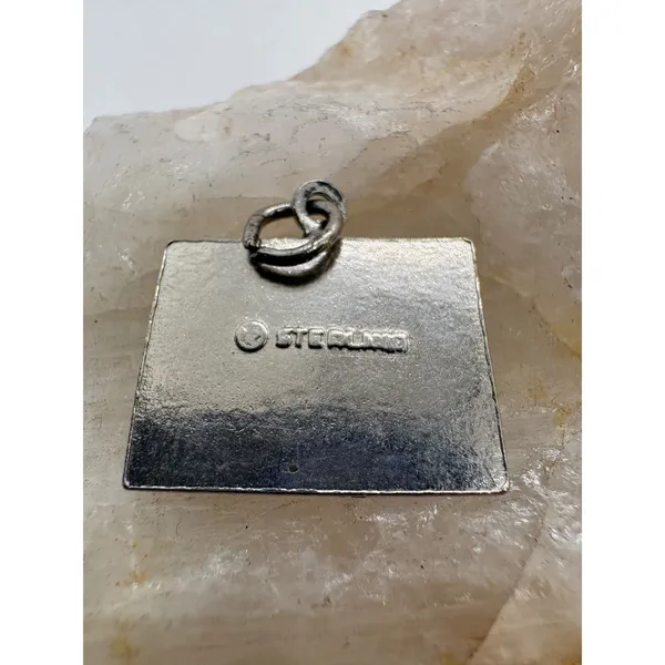 Vintage Sterling Silver Colorado Red Enamel Souvenir Travel Charm Pendant 2.21g - Image 4
