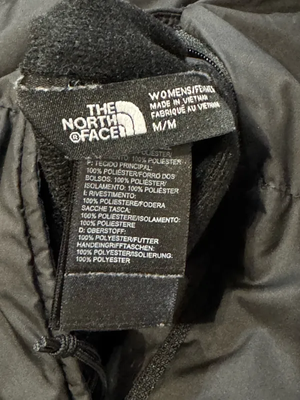 The North Face Mossbud Swirl Reversible Black Hooded Quilted Parka - Image 10
