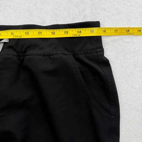 FIGS Yola Skinny Scrub Pants Women’s Large Black Technical Collection - Image 8