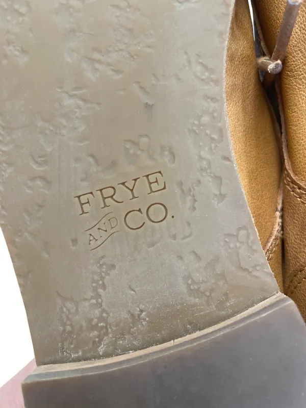 Frye & Co Womens Brown Leather Lace-Up Oxford Flat Shoes Size 10M SKU 8400 - Image 8